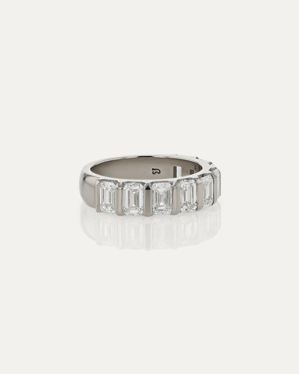 Sarah & Sebastian Suspense Emerald Eternity Ring I
