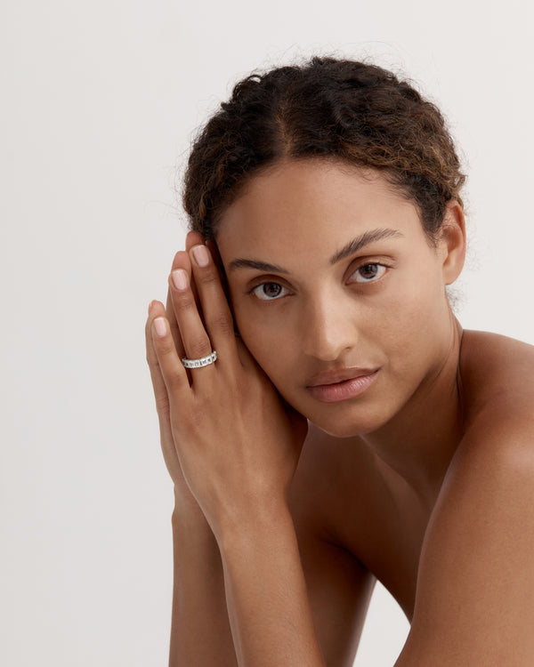 Sarah & Sebastian Suspense Emerald Eternity Ring I