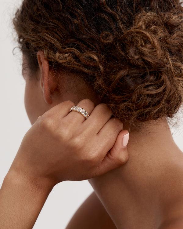 sarah & sebastian Suspense Emerald Eternity Ring I