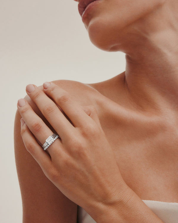 Sarah & Sebastian Suspense Emerald Ring