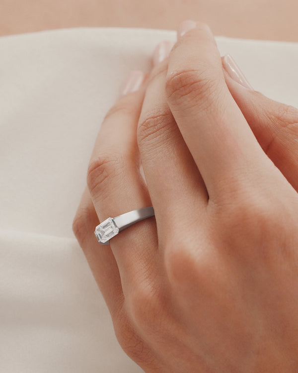 Sarah & Sebastian Suspense Emerald Ring