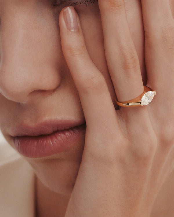 Sarah & Sebastian Suspense Marquise Ring