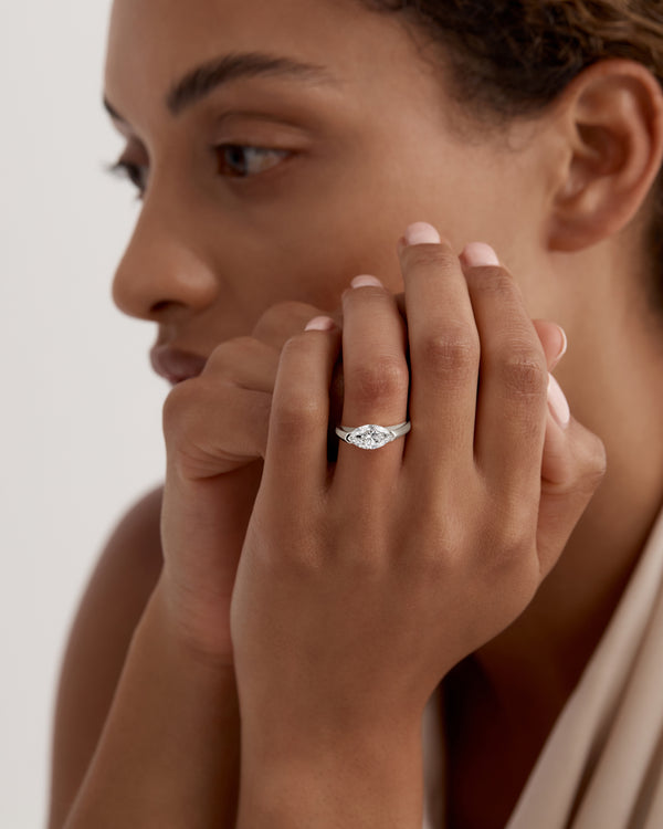 Sarah & Sebastian Suspense Marquise Ring