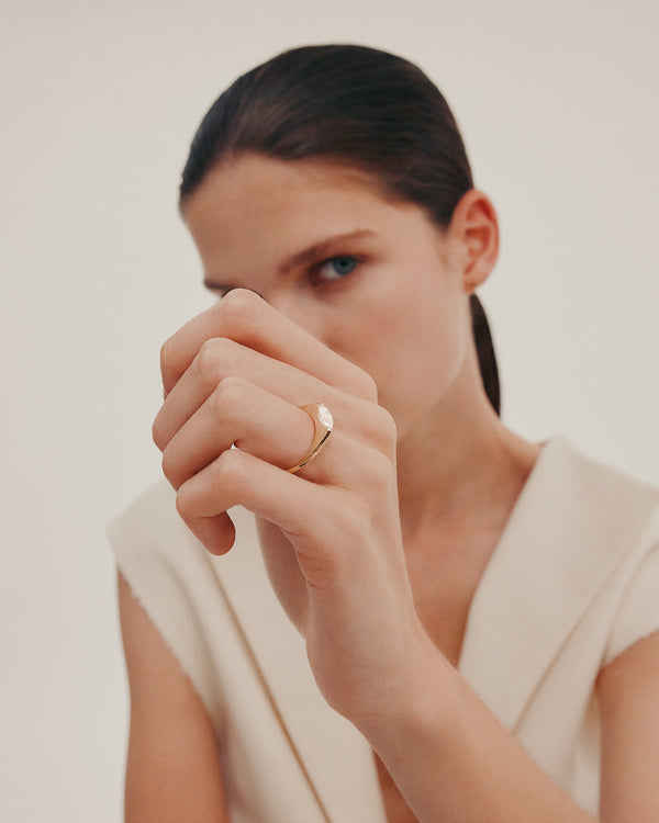 Sarah & Sebastian Suspense Pear Ring