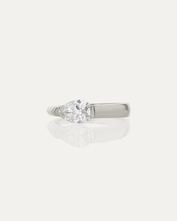 Sarah & Sebastian Suspense Pear Ring