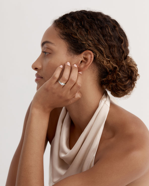 Sarah & Sebastian Suspense Pear Ring