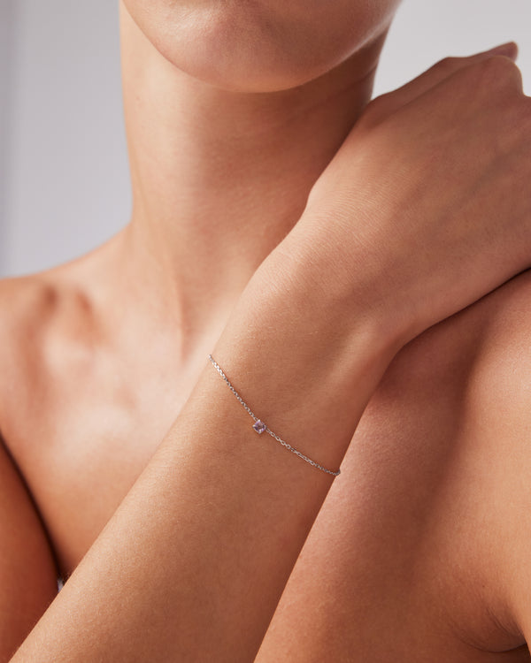 sarah & sebastian The Amethyst Birthstone Bracelet