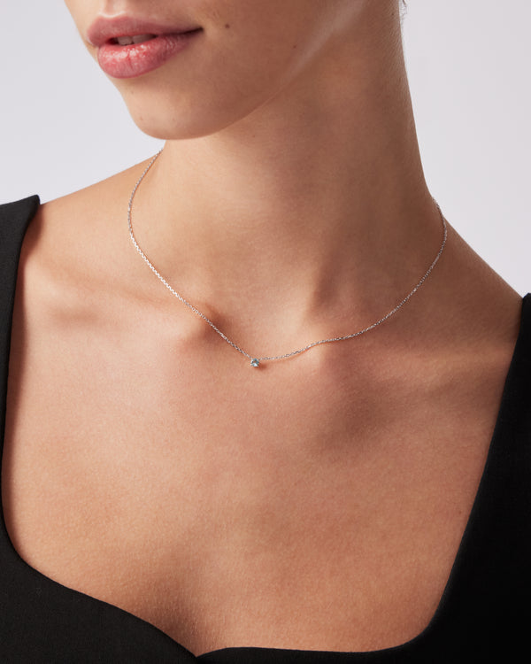 sarah & sebastian The Aquamarine Birthstone Necklace