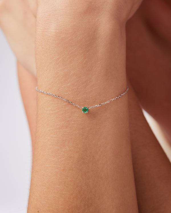 sarah & sebastian The Emerald Birthstone Bracelet