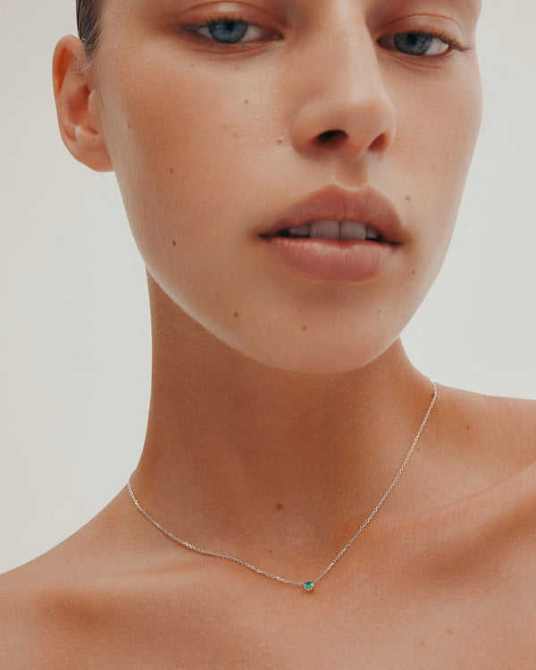 sarah & sebastian The Emerald Birthstone Necklace