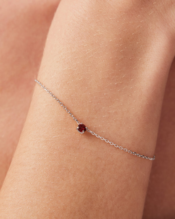sarah & sebastian The Garnet Birthstone Bracelet