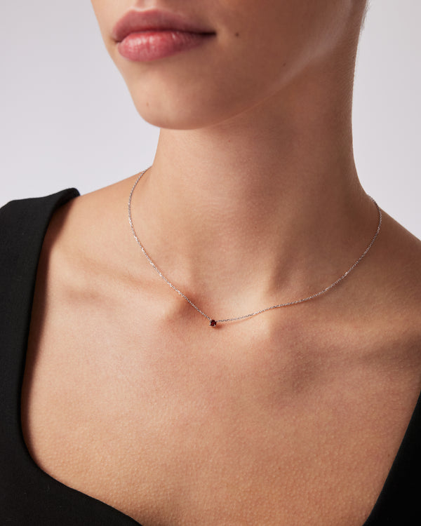 Sarah & Sebastian The Garnet Birthstone Necklace