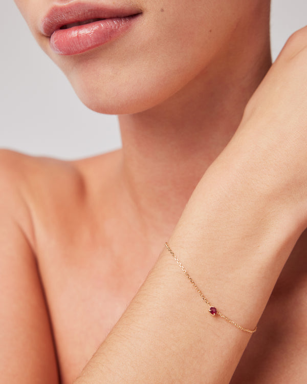 sarah & sebastian The Ruby Birthstone Bracelet
