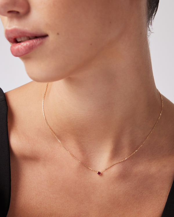 sarah & sebastian The Ruby Birthstone Necklace