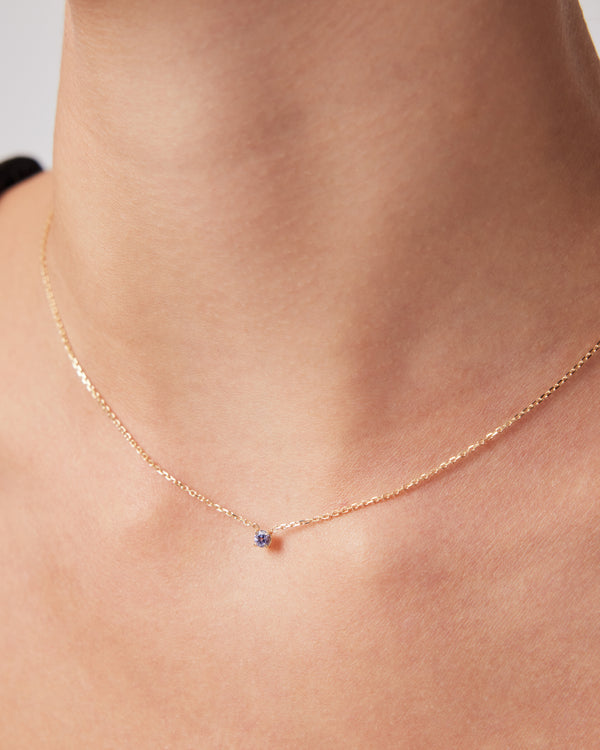 sarah & sebastian The Tanzanite Birthstone Necklace