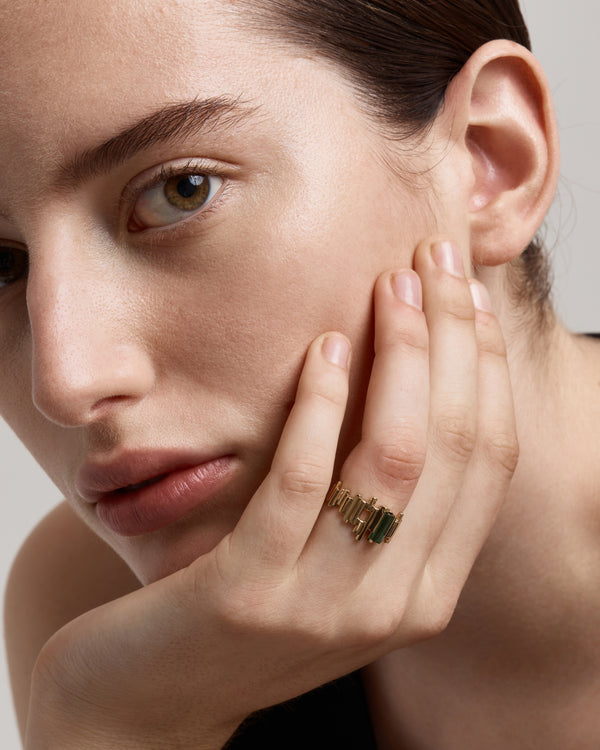 Sarah & Sebastian Tourmaline Pillar Ring