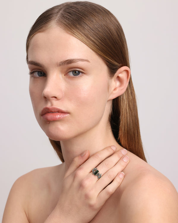 Sarah & Sebastian Tourmaline Pillar Ring