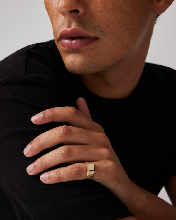 Sarah & Sebastian Traction Signet Ring
