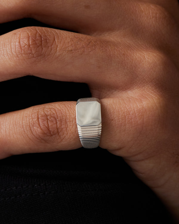 Sarah & Sebastian Traction Signet Ring