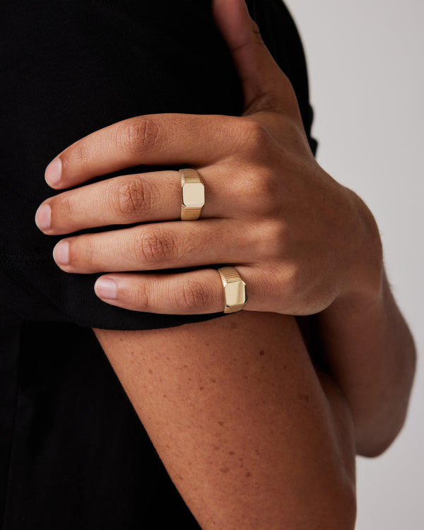 sarah & sebastian Traction Signet Ring