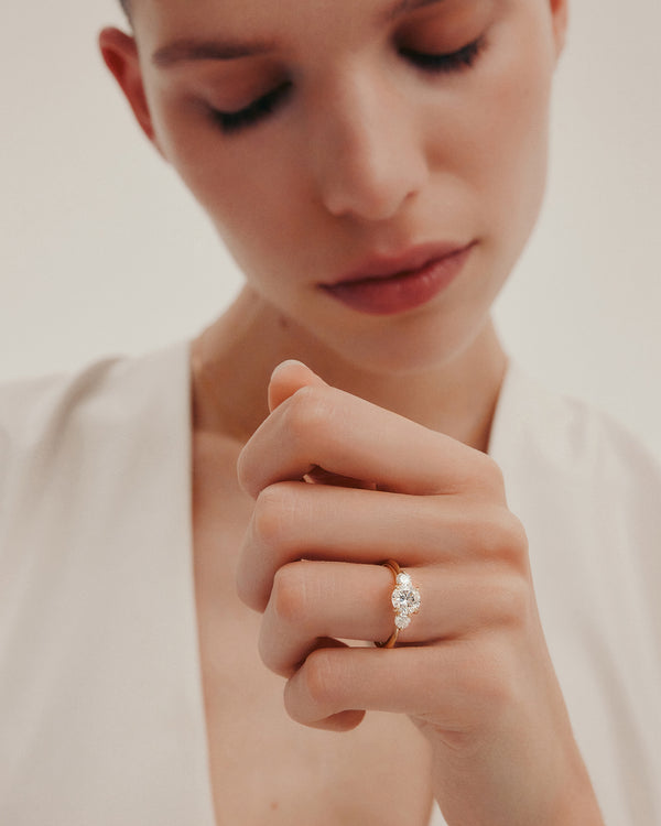 Sarah & Sebastian Trilogy Round Engagement Ring