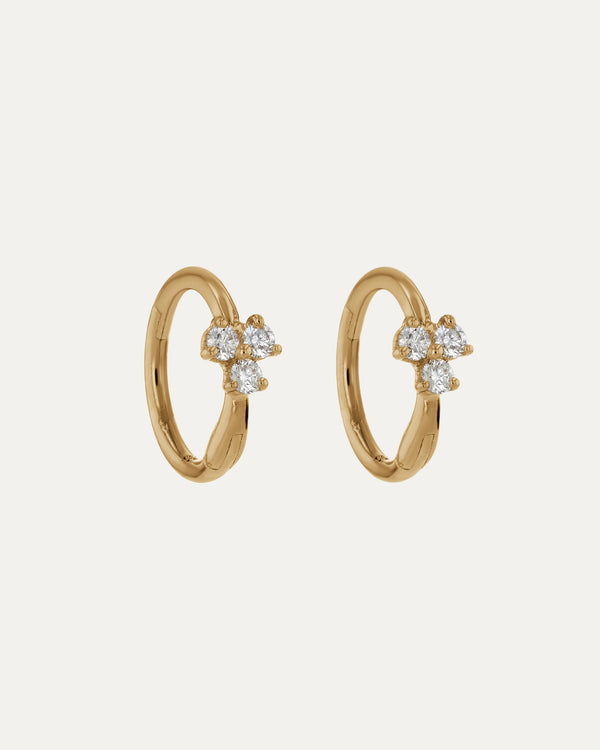 Sarah & Sebastian Trio Diamond Hoop