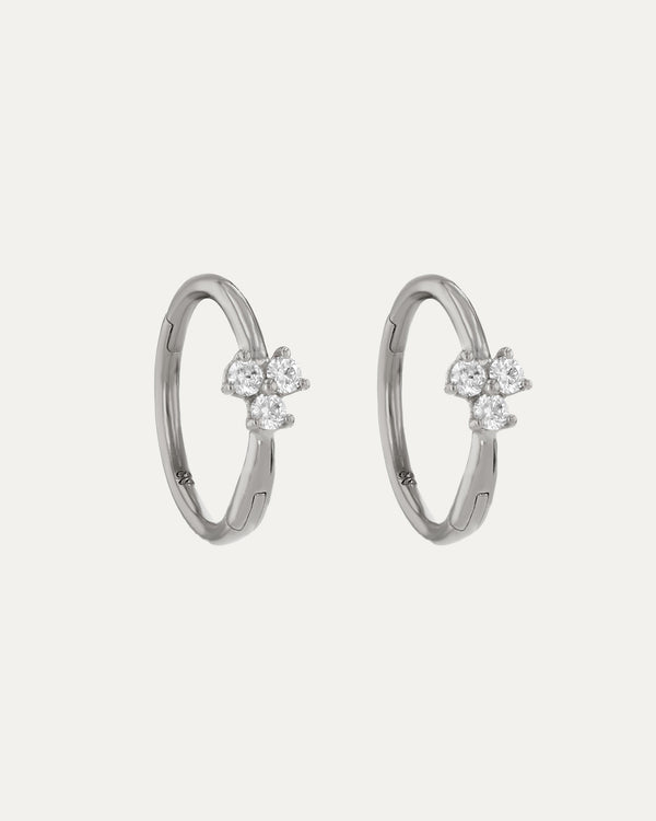 Sarah & Sebastian Trio Diamond Hoop