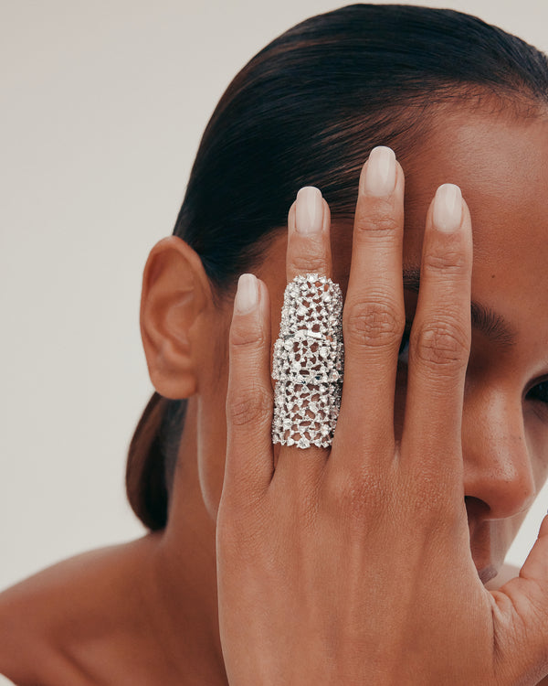 Sarah & Sebastian Urchin Lace Armour Ring