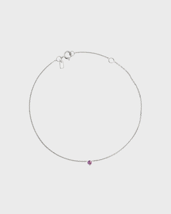 sarah & sebastian The Petite Amethyst Birthstone Bracelet