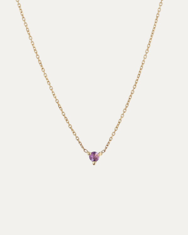sarah & sebastian The Petite Amethyst Birthstone Necklace