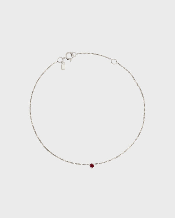 sarah & sebastian The Petite Garnet Birthstone Bracelet