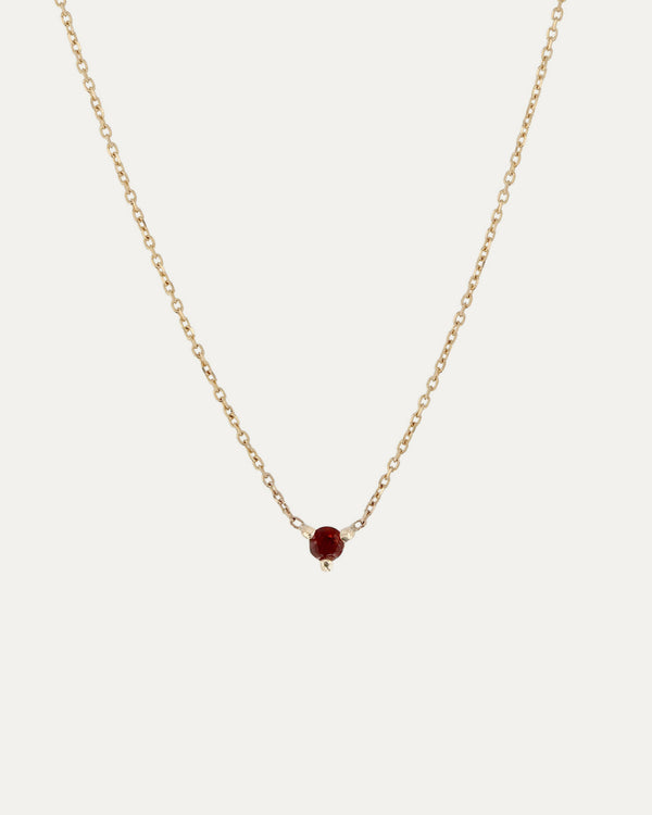 sarah & sebastian The Petite Garnet Birthstone Necklace