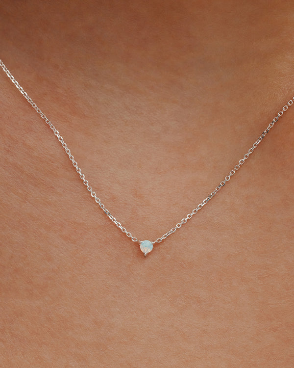 Sarah & Sebastian The Petite Opal Birthstone Necklace
