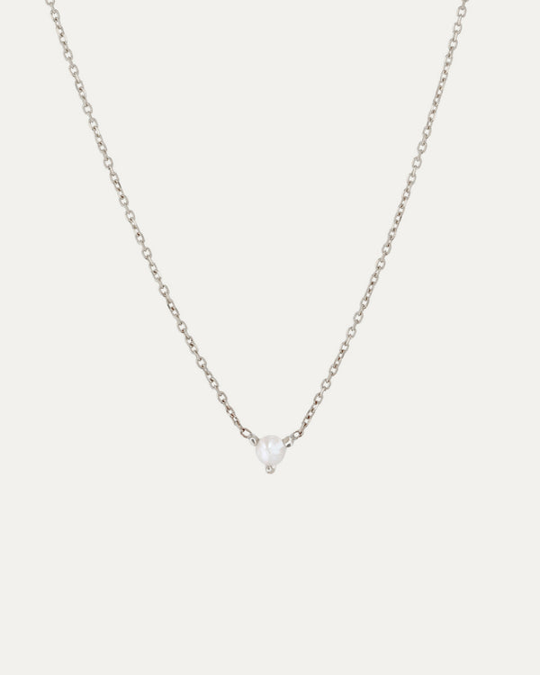 sarah & sebastian The Petite Pearl Birthstone Necklace