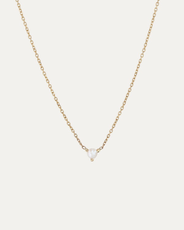 sarah & sebastian The Petite Pearl Birthstone Necklace