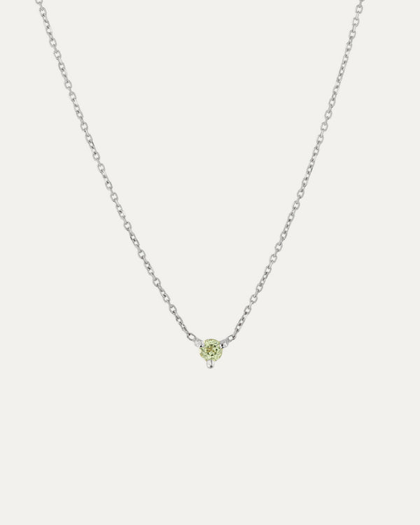 sarah & sebastian The Petite Peridot Birthstone Necklace