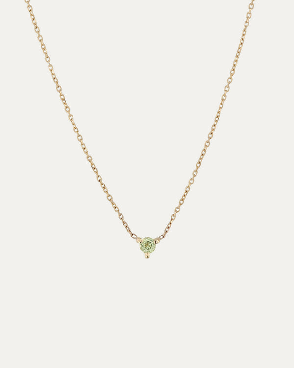 sarah & sebastian The Petite Peridot Birthstone Necklace