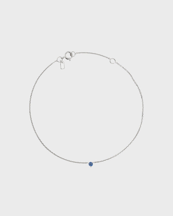 sarah & sebastian The Petite Sapphire Birthstone Bracelet
