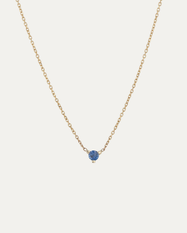 sarah & sebastian The Petite Sapphire Birthstone Necklace