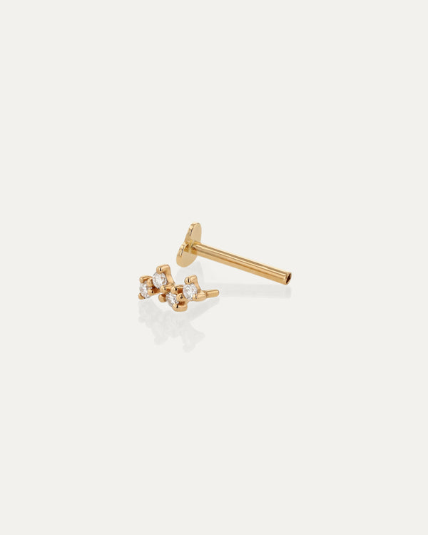 Sarah & Sebastian Tiny Cluster Diamond Cartilage Earring