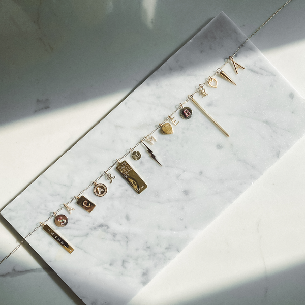 Sarah Chole CHAINS: DAINTY PAPERCLIP CHAIN-14KT GOLD