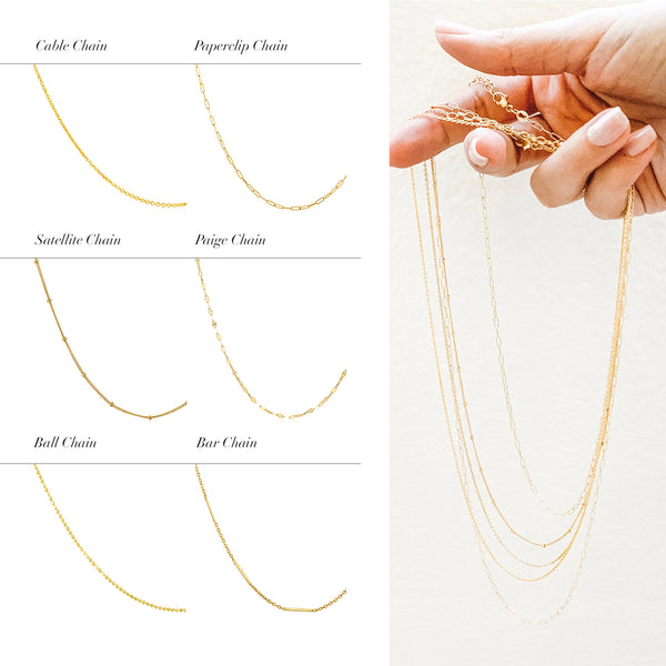Sarah Chole CHAINS: DAINTY PAPERCLIP CHAIN-SILVER & PLATED