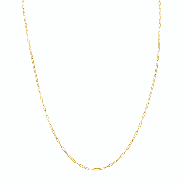 sarah chole CHAINS: DAINTY PAPERCLIP CHAIN-SILVER & PLATED