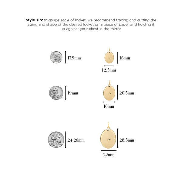 Sarah Chole CHARLI LARGE OVAL FAMILY ENGRAVED LOCKET - PERIMETER NAMES