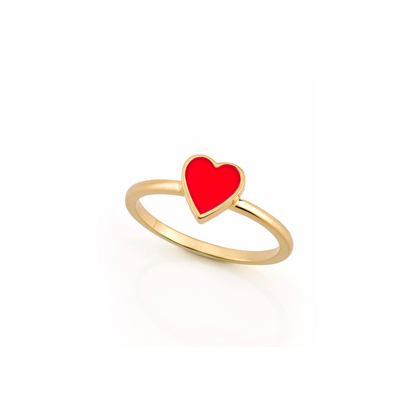 sarah chole LOVE COUNT ® ENAMEL STACKABLE HEART RING