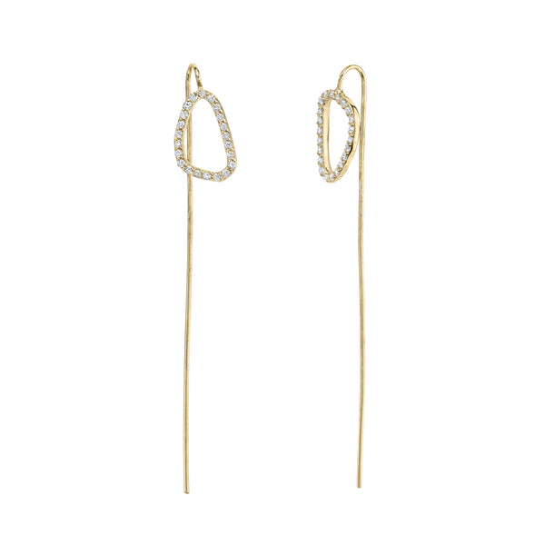 sarah chole ORGANIC v.03 KARLA THREADED WIRE EARRINGS