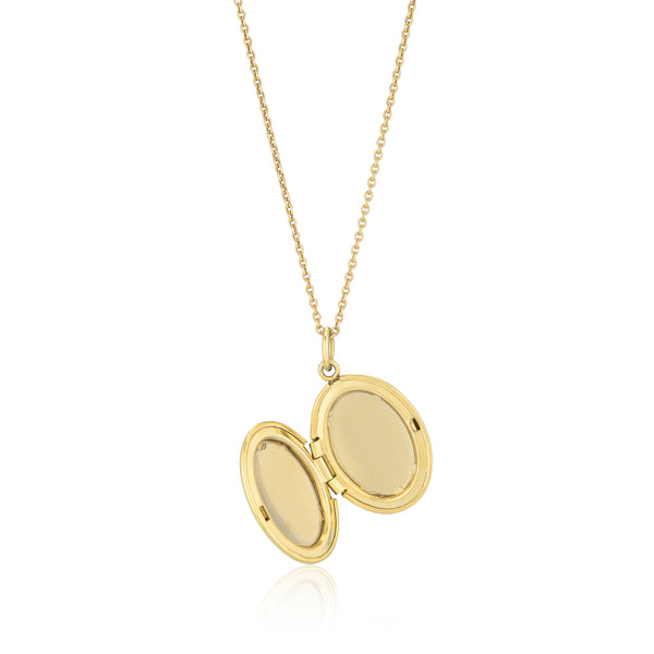 Sarah Chole ALANA LARGE OVAL DIAMOND LOCKET