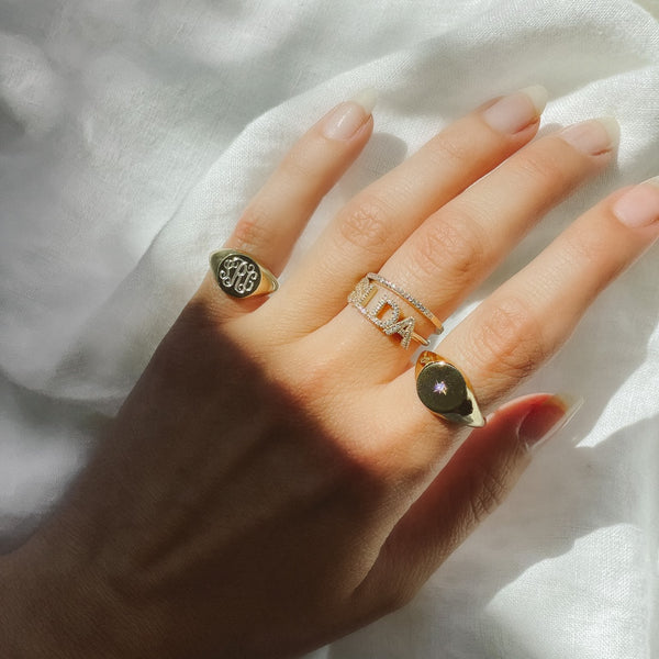 Sarah Chole ALANA PINKY SIGNET RING