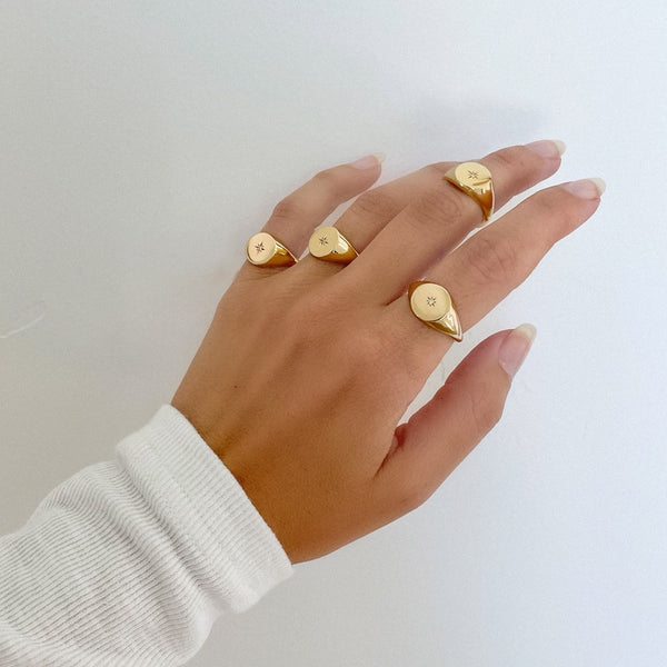 Sarah Chole ALANA PINKY SIGNET RING