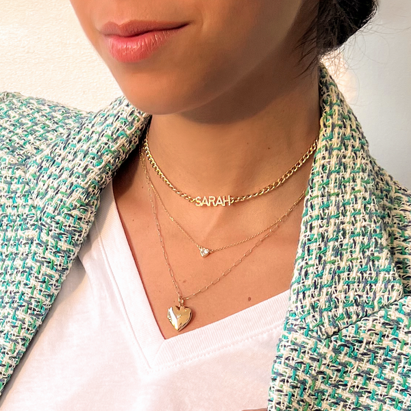 Sarah Chole ALANA SMALL DIAMOND HEART LOCKET